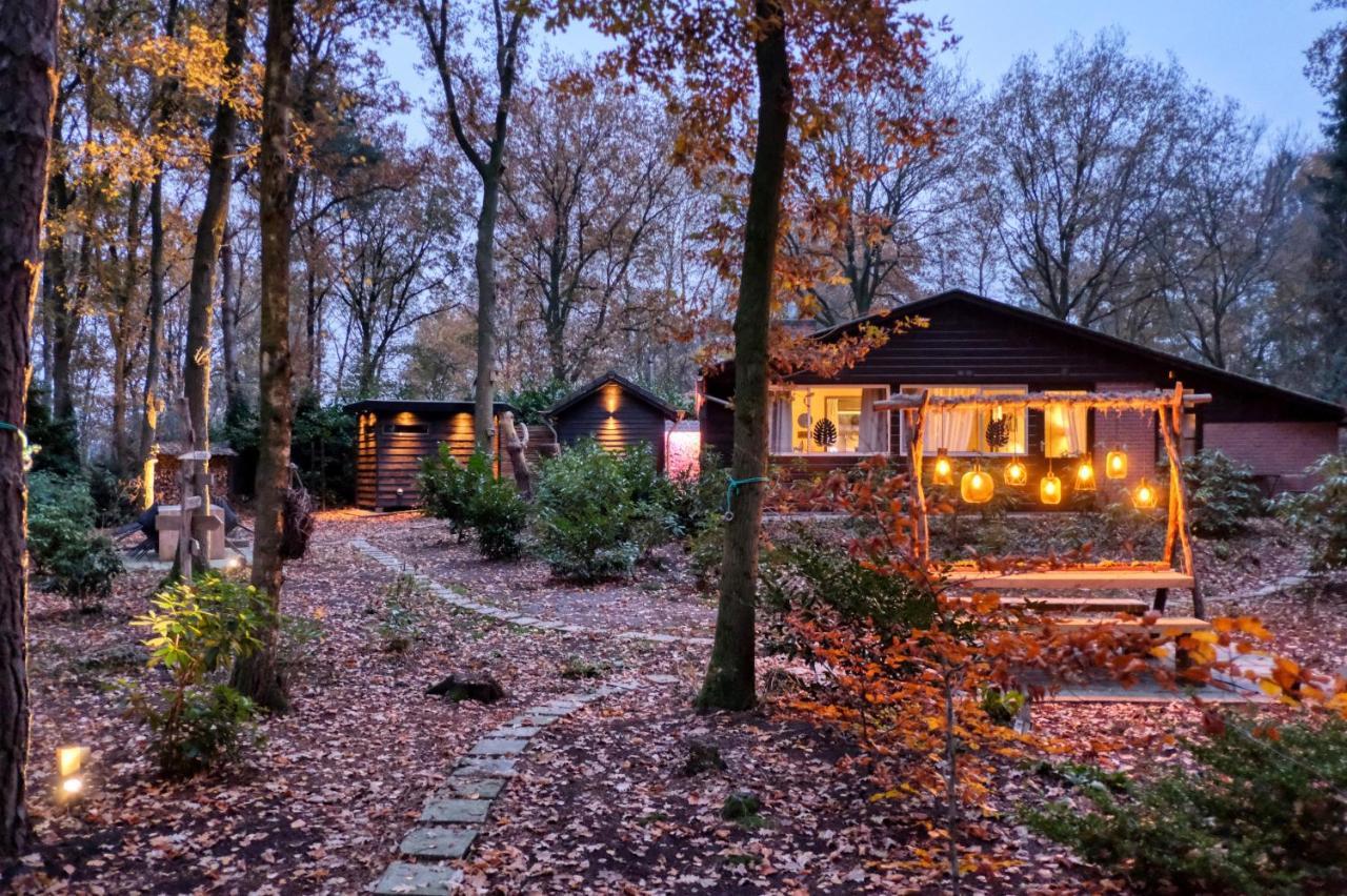 Lodge In Een Bosrijke Omgeving Met Hottub & Sauna Opt Rheezerveen Екстер'єр фото