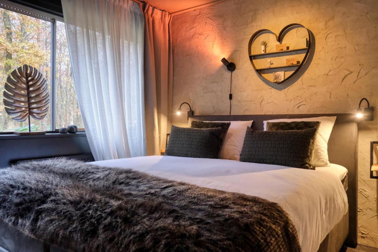 Lodge In Een Bosrijke Omgeving Met Hottub & Sauna Opt Rheezerveen Екстер'єр фото