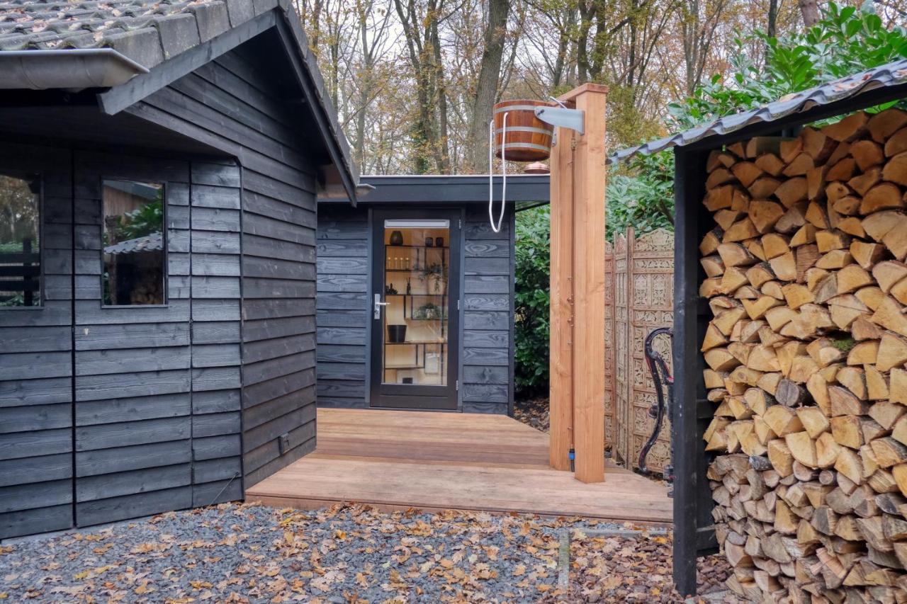 Lodge In Een Bosrijke Omgeving Met Hottub & Sauna Opt Rheezerveen Екстер'єр фото